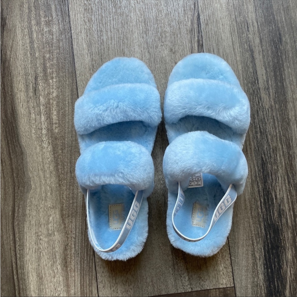 Blue ugg slippers